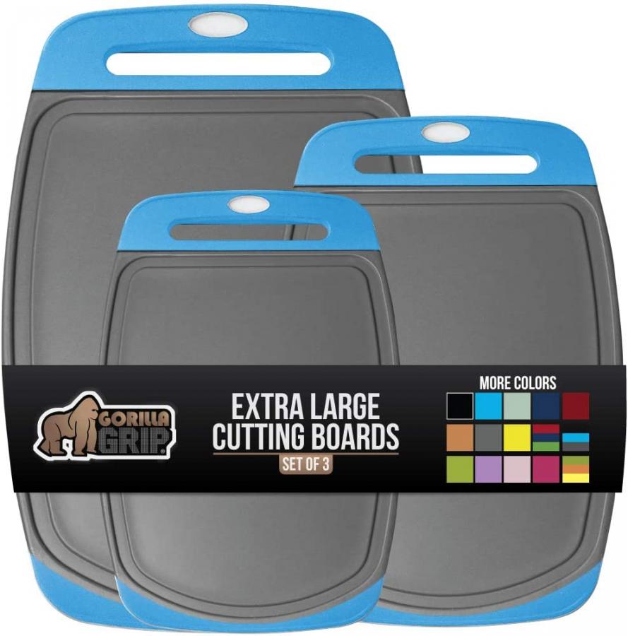 Gorilla Grip Oversized Cutting Board, 3 Piece