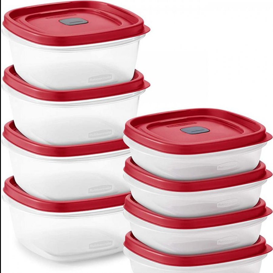 Easy Find Vented Lids Food Storage, Set of 8