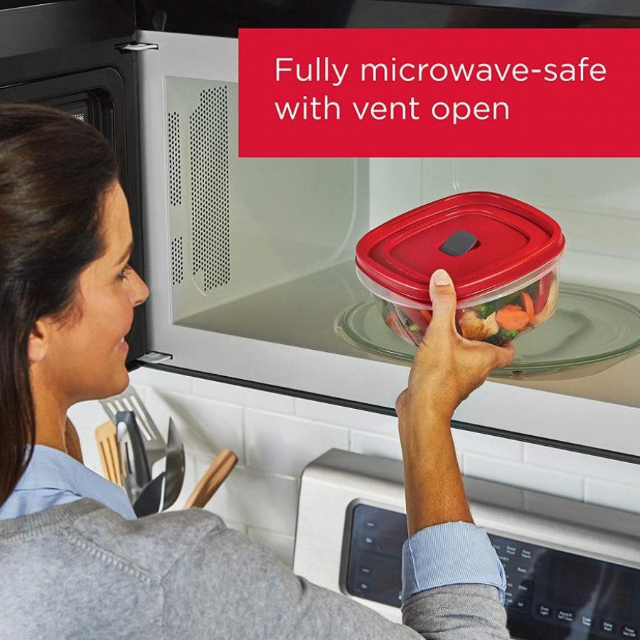 Easy Find Vented Lids Food Storage, Set of 8