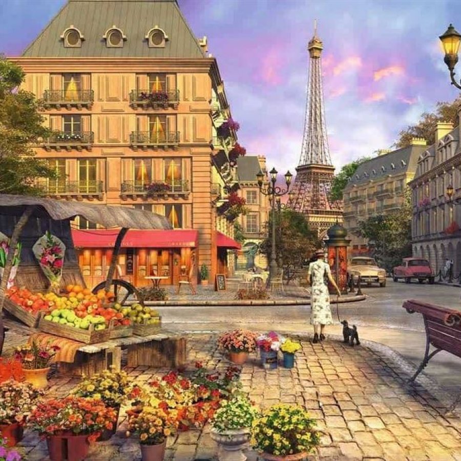 Vintage Paris 1500 Piece Jigsaw Puzzle for Adults