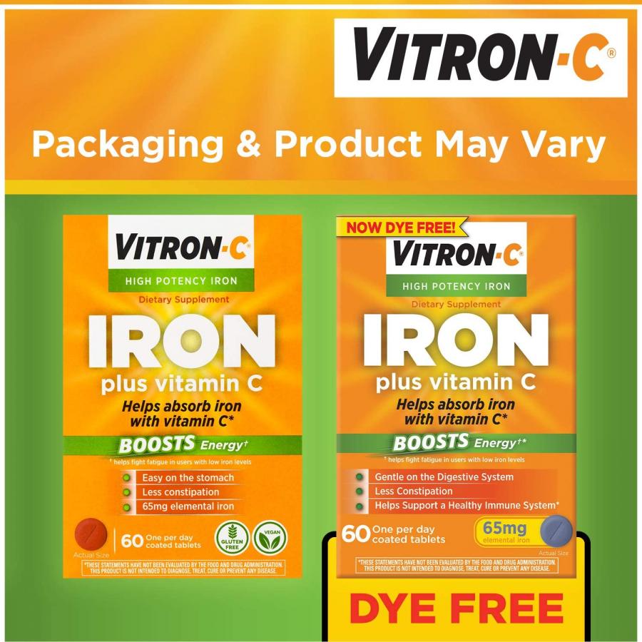 High Potency Iron Supplement with Vitamin C