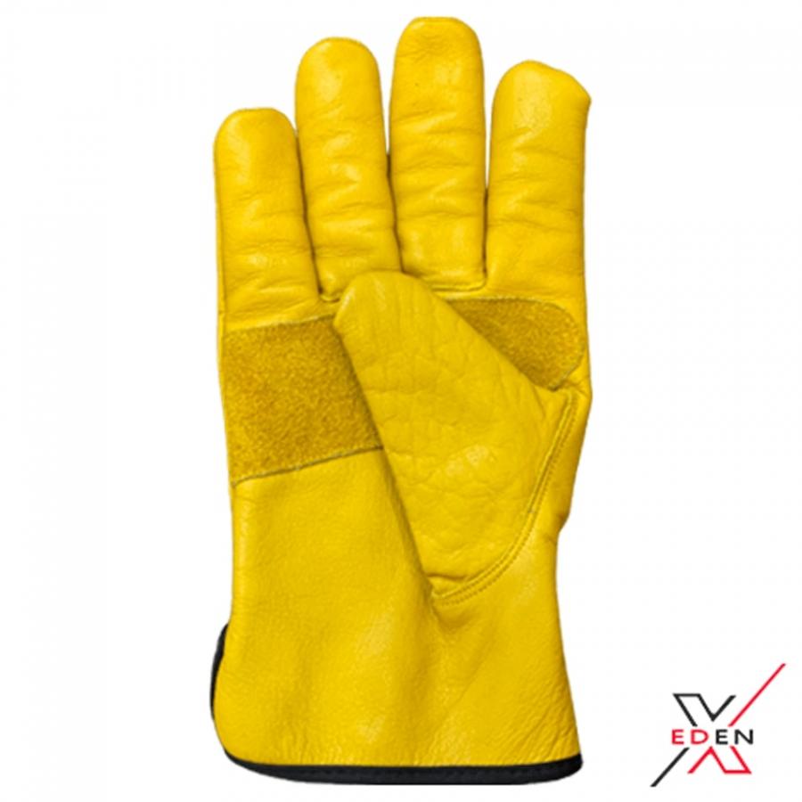 EdenX Leather Working Gloves, Heavy Duty & Thorn Proof