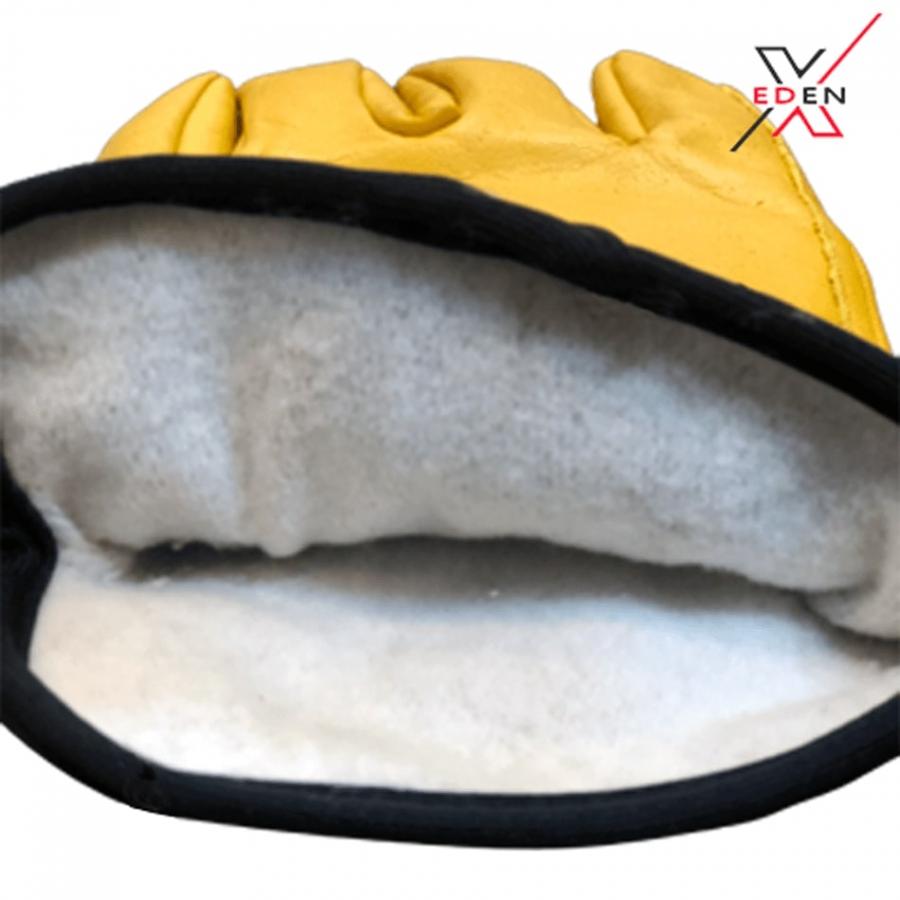 EdenX Leather Working Gloves, Heavy Duty & Thorn Proof