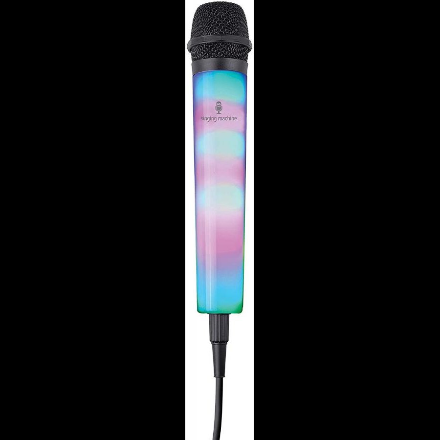 Unidirectional Wired Microphone with LED Disco Lights